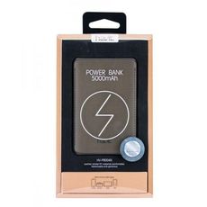 Power Bank Slim charge rapide 5000mAh Original HV-PB004X    Design Elégant  MARRON au meilleur prix au Maroc