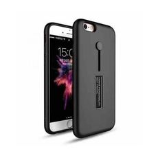 Coque en Silicone avec doigt anneau anti-choc pour iPhone 6/6S - Noir au meilleur prix au Maroc