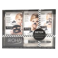 Set de Cosmétiques Femme Detox Charcoal Black Passion Iroha (7 pcs) au meilleur prix au Maroc