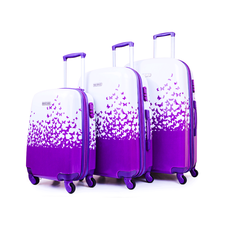 Set 3 Valises POLYCARBONATE - Mauve au meilleur prix au Maroc