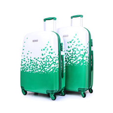 Set 2 Valises POLYCARBONATE Roue Double Moyenne et Grande - Vert au meilleur prix au Maroc