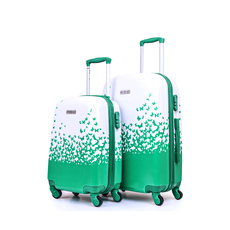 Set 2 Valises POLYCARBONATE Roue Double Cabine et Moyenne - Vert au meilleur prix au Maroc
