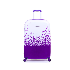 Valise POLYCARBONATE Roue Double Moyenne - Mauve au meilleur prix au Maroc