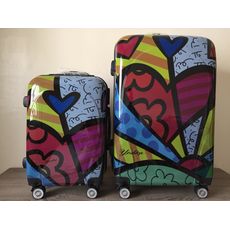 Set 2 Valises POLYCARBONATE Roue Double Cabine et Grande 4R au meilleur prix au Maroc