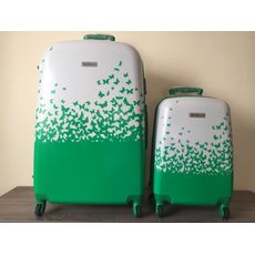 Set 2 Valises POLYCARBONATE Roue Double Cabine et Grande - Vert au meilleur prix au Maroc