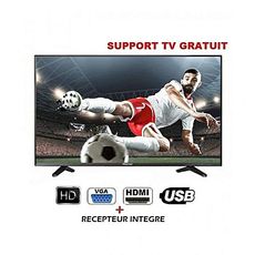 UNION TECH 40" TV RECEPTEUR INTEGRE PLUS SUPPORT TV GRATUIT au meilleur prix au Maroc