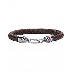 Tommy Hilfiger Bracelet en cuir tressé 2700530 - Marron au meilleur prix au Maroc