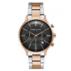 Kenneth Cole Montre Chronographe Dress Sport  - Argenté et Doré au meilleur prix au Maroc