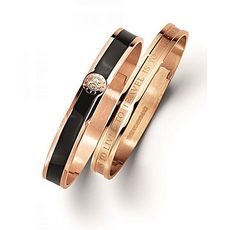 DYRBERG/KERN Set de 2 Bracelets Pennika de Dyrberg/Kern - Doré et Noir au meilleur prix au Maroc