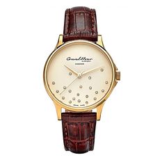 Edington Montre GrandHeur par Edington + bracelet en cuir interchangeable rouge - Marron au meilleur prix au Maroc