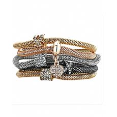 Buckley London 5 Bracelets XO Mesh Buckley London Set of Five - Argenté, Or, Or rose et Hématite au meilleur prix au Maroc