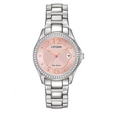 Citizen Montre Femme Silhouette Crystal Eco-Drive FE1140-86X - Argenté au meilleur prix au Maroc
