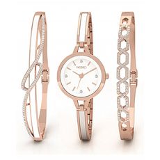 Fierro Coffret Montre et Bracelets assortis de Fierro - Doré rose au meilleur prix au Maroc