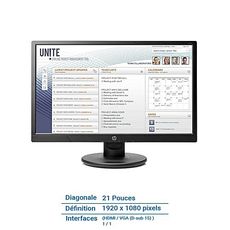 HP ÉCRAN 21 POUCES - V214A au meilleur prix au Maroc