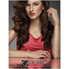 Fierro Parure 3 pièces Argentia 18K plaqué or de Fierro - Doré au meilleur prix au Maroc