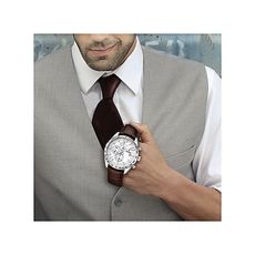 Festina  - F16760/1 - Montre Homme - Quartz Analogique - Chronomètre/ Aiguilles Lumineuses - Bracelet Cuir Marron au meilleur prix au Maroc