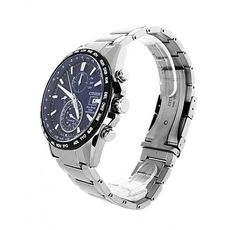 Citizen Montre Chronographe Eco Drive Citizen AT8124-91L - Argenté et Bleu au meilleur prix au Maroc