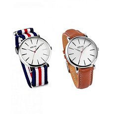 Montre Collection Retro ART TIC Iceland + bracelet Nato tricolore - Tabac et Tricolore 42mm au meilleur prix au Maroc