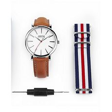 Montre Collection Retro ART TIC Iceland + bracelet Nato tricolore - Tabac et Tricolore 42mm au meilleur prix au Maroc