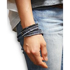 Swarovski Bracelet Slake Deluxe de Swarovski - Noir au meilleur prix au Maroc