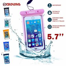 Etui Waterproof pour Smartphones jusqu'à 5.7" - Rose au meilleur prix au Maroc