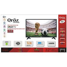 QROZ SMART 32"  HDTV WIFI TNT INTEGRE NOIR au meilleur prix au Maroc