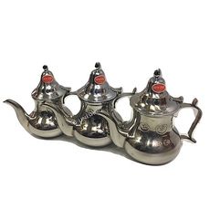 Pack 3 Théière En INOX 0,8-1,2-1,6 litres au meilleur prix au Maroc