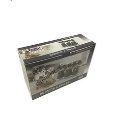 Présentoir à Epices 8 Pots INOX Bol En Verre au meilleur prix au Maroc