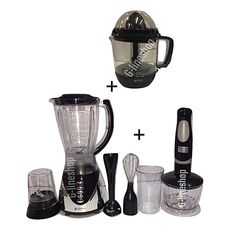 PACK TRIO BLENDER BOL INCASSABLE  PLUS MIXEUR PLONGEANT PLUS PRESSE AGRUMES ELECTRIQUE au meilleur prix au Maroc