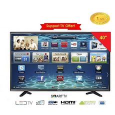 UNION TECH 40" LED RECEPTEUR WIFI INTEGRE SUPPORT TV OFFERT au meilleur prix au Maroc