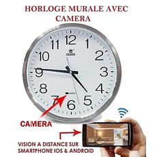Quartz Analogique Horloge murale IP WiFi avec Caméra cachée HD Plus Détection de mouvement au meilleur prix au Maroc