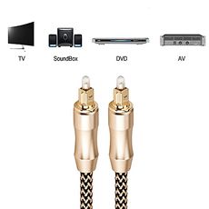 CABLE NUMERIQUE OPTIQUE TOSLINK TRESSE 1 METRES au meilleur prix au Maroc