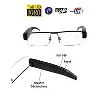 Lunette Caméra Espion FULL HD 1080P au meilleur prix au Maroc