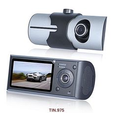 R300 Dual Lens Dash Cam 2,7 "enregistreur vidéo de voiture Full HD DVR avec enregistreur GPS au meilleur prix au Maroc