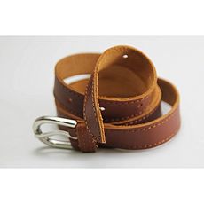 MJ Ceinture cuir véritable MJ - Marron foncé au meilleur prix au Maroc