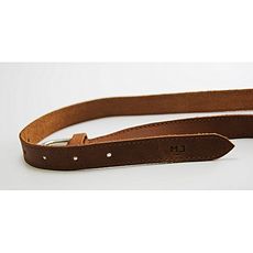 MJ Ceinture cuir véritable MJ - Marron naturel au meilleur prix au Maroc