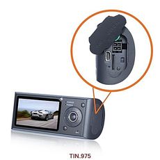 R300 Dual Lens Dash Cam 2,7 "enregistreur vidéo de voiture Full HD DVR avec enregistreur GPS au meilleur prix au Maroc