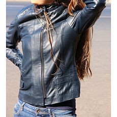MJ Jacket femme cuir -cuir véritable - cuir Agneau au meilleur prix au Maroc