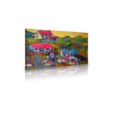 Tableau décoratif L 100 x H 60 cm - intérieur design, décoration moderne, art abstrait EF173 au meilleur prix au Maroc