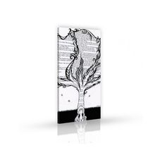 Tableau décoratif L 45 x H 100 cm - intérieur design, décoration moderne, art abstrait EF137 au meilleur prix au Maroc