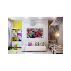 Tableau décoratif L60 cm x H 100 cm - intérieur design, décoration moderne, art abstrait EF42 au meilleur prix au Maroc