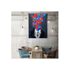 Tableau décoratif L50 x H90 cm - decoration interieur, art design - A389 au meilleur prix au Maroc