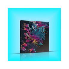 Tableau décoratif Floral design L 100 x H 100 cm - interieur design abstrait art A449 au meilleur prix au Maroc