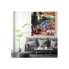 Tableau décoratif L100 cm x H100 cm - intérieur design, décoration moderne, art abstrait A677 au meilleur prix au Maroc