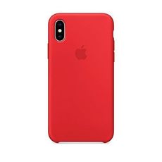 Coque iPhone X En Silicone haut gamme (Rouge) au meilleur prix au Maroc