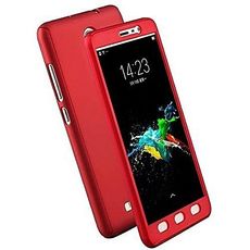 Coque PROTECTION 360 Rouge Pour INFINIX Hot 6 + Verre incassable au meilleur prix au Maroc