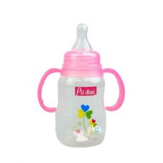 Biberon shaped col etroit poignee GM 150 ml Rose au meilleur prix au Maroc