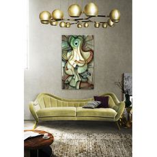 Tableau décoratif L 45 x H 100 cm - art moderne, intérieur abstrait design, chambre V301 au meilleur prix au Maroc