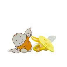 Sucette simple pouce + fil Jaune au meilleur prix au Maroc