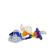 Sucette cadre transparent avec attache Violet au meilleur prix au Maroc